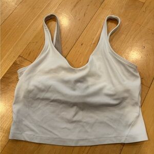Lululemon white bra tank